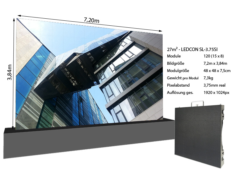 LED-Wand-7,20m-x-3,84m---3,75mm-LEDCON-SL-3,75SI-+-Infos