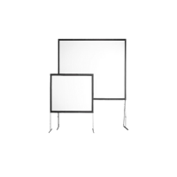 Two rectangular whiteboards on mobile stands, one large and one small, positioned side by side against a plain background. These adjustable whiteboards are ideal for Logando sessions or collaborative brainstorming in office or classroom settings.