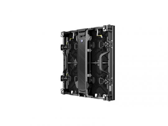 Unilumin URMIII 2.6 MK2 Pro LED Wand Modul 2.6mm—black rectangular LED display panel with visible structural supports and connectors, shown at an angle on a white background.