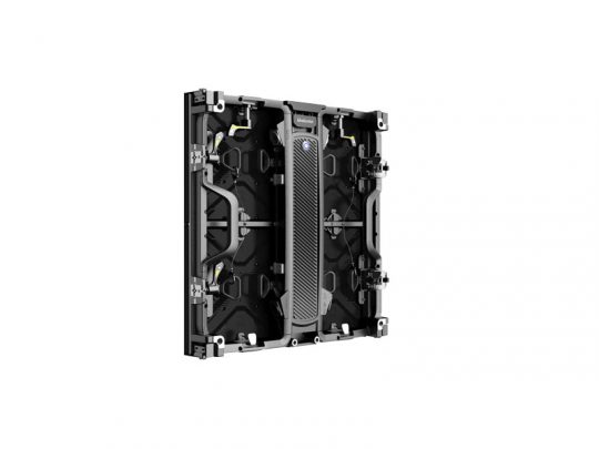 Rear view of the Unilumin URMIII 2.6 MK2 Pro LED Wall Module (2.6mm) showing a rectangular black panel with visible structural supports, connector ports, and a central vertical element, displayed on a white background.