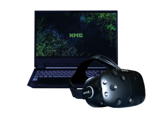 Set VR-Brille und 15,6 Zoll Laptop - HTC Vive und XMG 15 Pro mieten