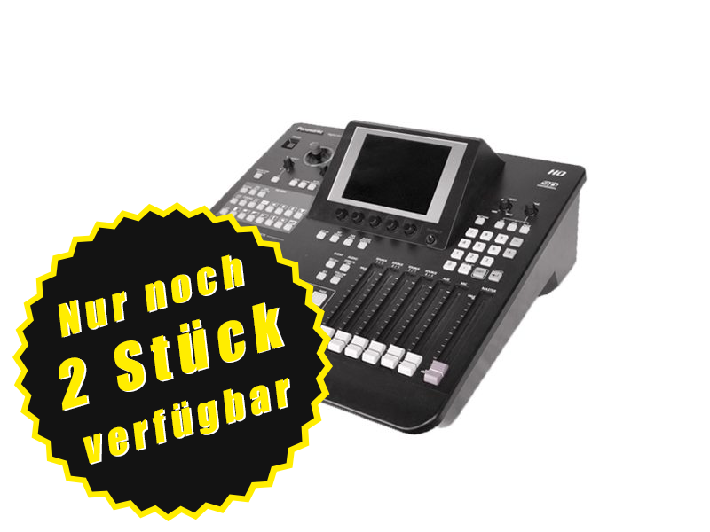 Professionelles Audio-Mischpult mit mehreren Schiebereglern und Tasten, ideal für Musikproduktionen, Podcasting oder Studio-Aufnahmen. Auf dem Bild ist ein Badge auf Deutsch zu sehen: "Nur noch 2 Stück verfügbar - jetzt mieten oder kaufen!".