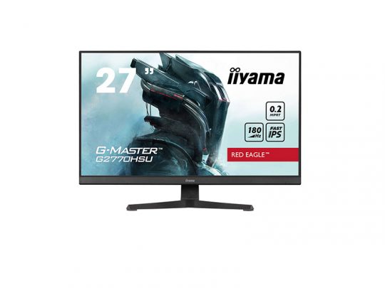 Das Bild zeigt einen Bildschirm. iiyama G2770HSU-B6 - Produktbild. 