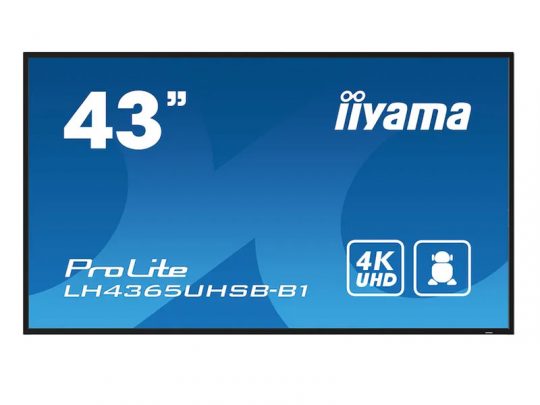 Das Bild zeigt einen Bildschirm. iiyama LH4365UHSB-B1 - Produktbild