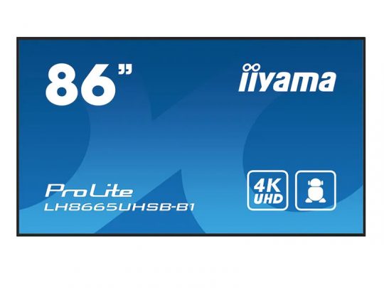 Das Bild zeigt einen Bildschirm. iiyama LH8665UHSB-B1 - Produktbild