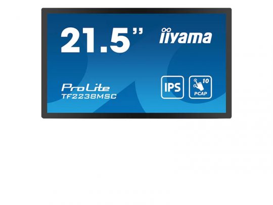 Das Bild zeigt einen Touch-Monitor. iiyama TF2238MSC-B1 - Produktbild